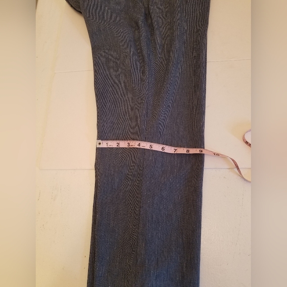 LOFT Petites Marisa Trouser Blue Linen Blend Pants Size 12P - Picture 15 of 15